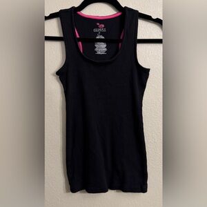 Bl Miley Cyrus Max Zaria Tank Top Women’s Large Black Pink Trim Sleeveless L Top